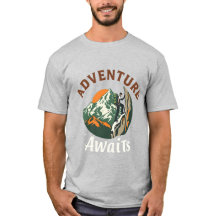 Es-Tu Prêt ?" T-shirt Voyage & Explorateur