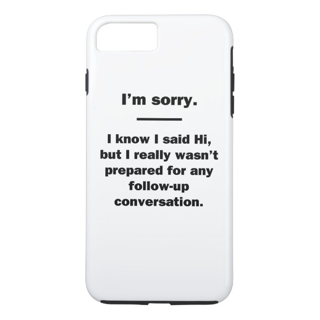 Es tut mir leid. Case-Mate iPhone hülle (Rückseite)