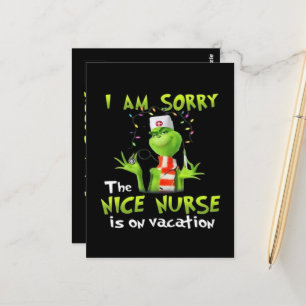 Es tut mir leid, dass die schöne Krankenschwester  Postkarte