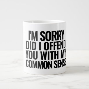 Es tut mir leid, dass ich dich mit meinem gesunden Jumbo-Tasse