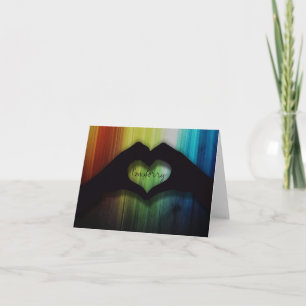 Es tut mir leid, dass ich mit Regenbogen-Leichtem  Karte