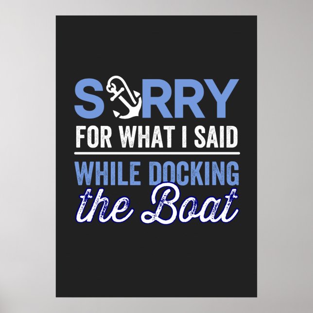 Es tut mir leid für das, was ich während ich dockt poster (Vorne)