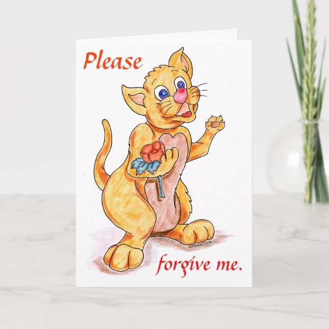 Es tut mir leid Karte (Vorderseite)