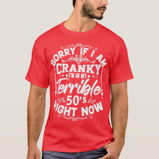 Es tut mir leid, wenn ich in meinem schrecklichen  T-Shirt