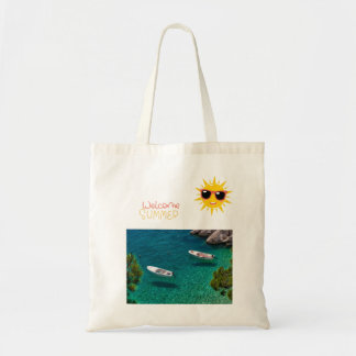 Es un bolso especial con un menaje positivo. tragetasche