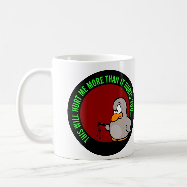 Es verletzt mich, um Sie auf Leistungsverbesserung Kaffeetasse (Links)