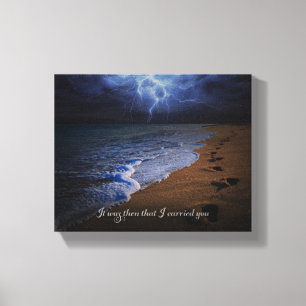 Es war dann, dass ich Sie trug - Leinwand-Druck Leinwanddruck