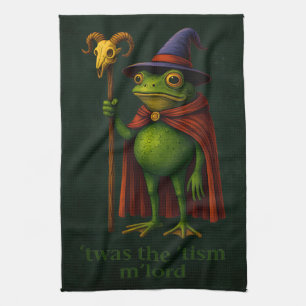 Es war das 'Tism M'Lord Frosch Meme Autismus-Bewus Geschirrtuch