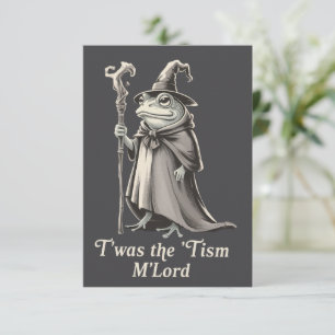Es war das 'Tism M'lord Lustiger Frosch Zauberer M Einladung