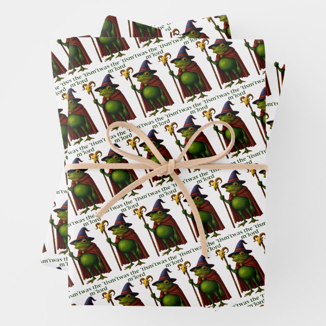 Es war das 'Tismus M'Lord Frosch Meme Autismus-Bew Geschenkpapier Set (Beispiel)
