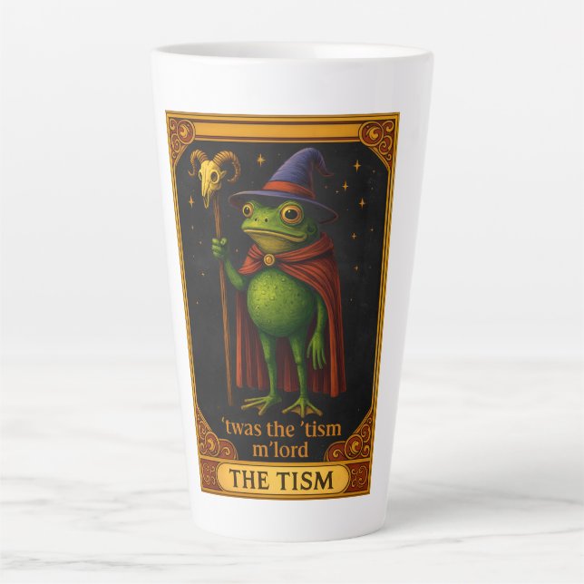 Es war das 'Tismus M'Lord Frosch Meme Autismus-Bew Milchtasse (Vorderseite)