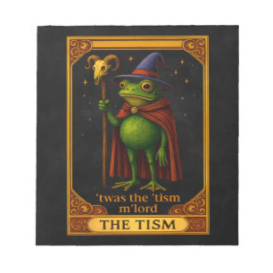 Es war das 'Tismus M'Lord Frosch Meme Autismus-Bew Notizblock