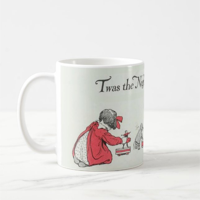 Es war die Nacht vor Weihnachten.Kinder Kaffeetasse (Links)