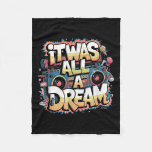 Es war ein Dream Men Women Rap 1990er Music Hip Ho Fleecedecke