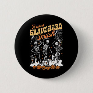 Es war ein Friedhofsmash Skeletts Spooky Season Ha Button