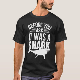 Es war ein Hai Bein Arm Amputierter Behinderter Ro T-Shirt