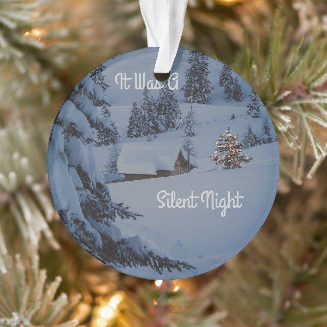 Es war eine stille Nacht Ornament (Baum)