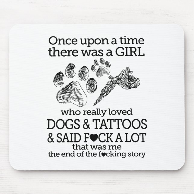 Es war einmal ein Mädchen, das einen Hund liebte,  Mousepad (Vorne)