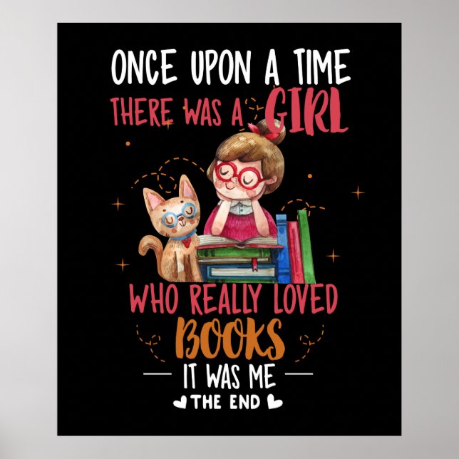 Es war einmal ein Mädchen, das wirklich Bücher mac Poster (Vorne)
