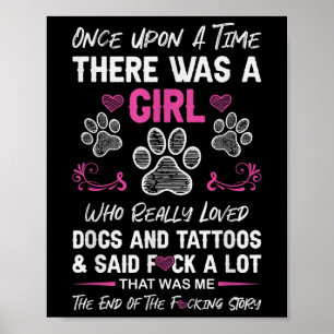 Es war einmal ein Mädchen und ein Hund Tattoo Poster