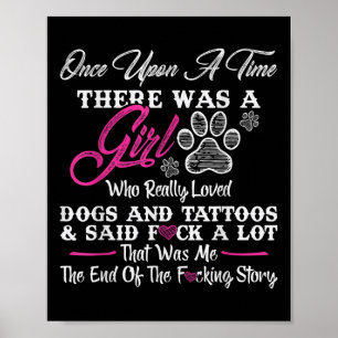 Es war einmal ein Mädchen und ein Hund Tattoo Poster