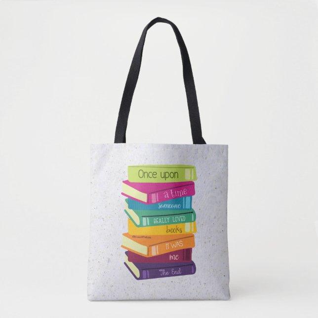 Es war einmal jemand, der Bücher liebte Tasche (Vorderseite)