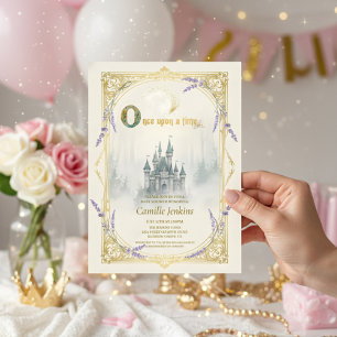 Es war einmal Märchenschloss Prinzessin floral Einladung