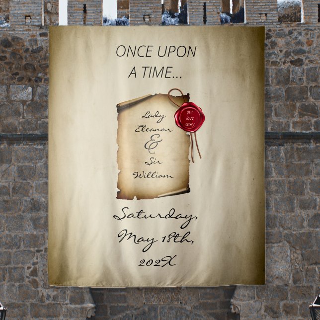 Es war einmal Mittelalterlicher dunkler Fotohinter Wandteppich (Once Upon A Time Medieval Photo Backdrop
)