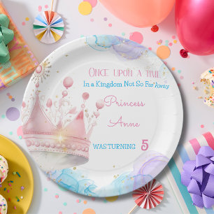 Es war einmal, Prinzessin Geburtstag Pappteller