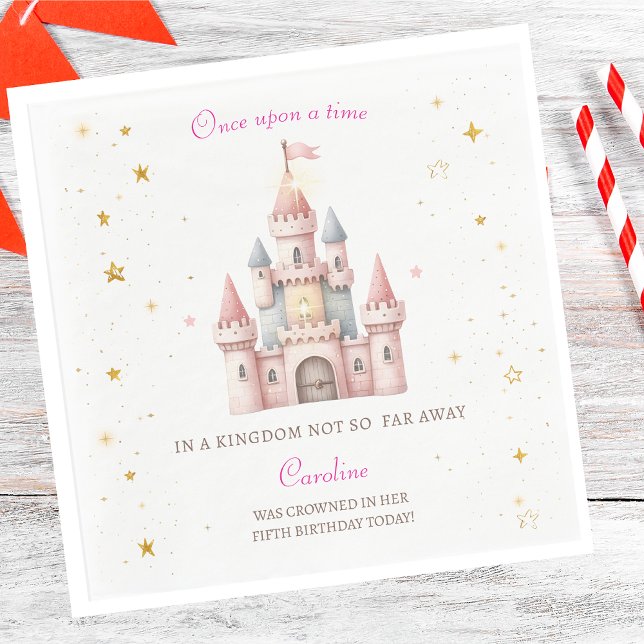 Es war einmal, Prinzessin Geburtstag Serviette (Von Creator hochgeladen)
