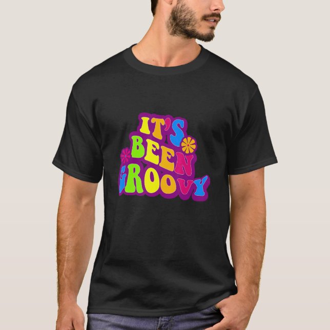 Es war Groovy Retro Seventies Disco Ära T-Shirt (Vorderseite)