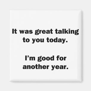 Es war großartig zu reden magnet