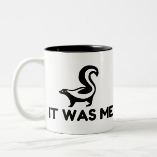 Es war ich Skunk Zweifarbige Tasse
