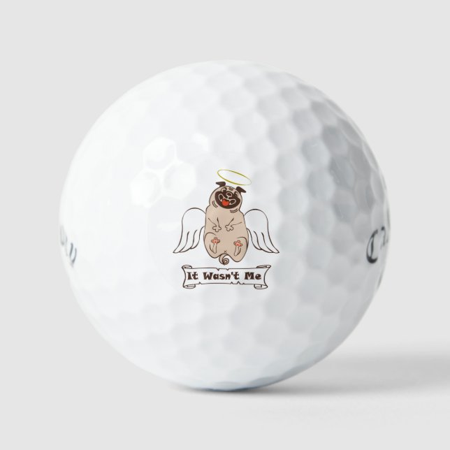 Es war kein lustiges Zitat von "Ich-Engel-Mops" Golfball (Vorderseite)