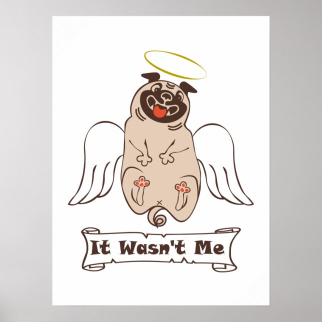 Es war kein lustiges Zitat von "Ich-Engel-Mops" Poster (Vorne)