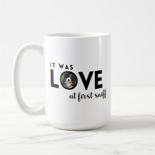 Es war LIEBE Custom Foto Dog Lover Kaffeetasse