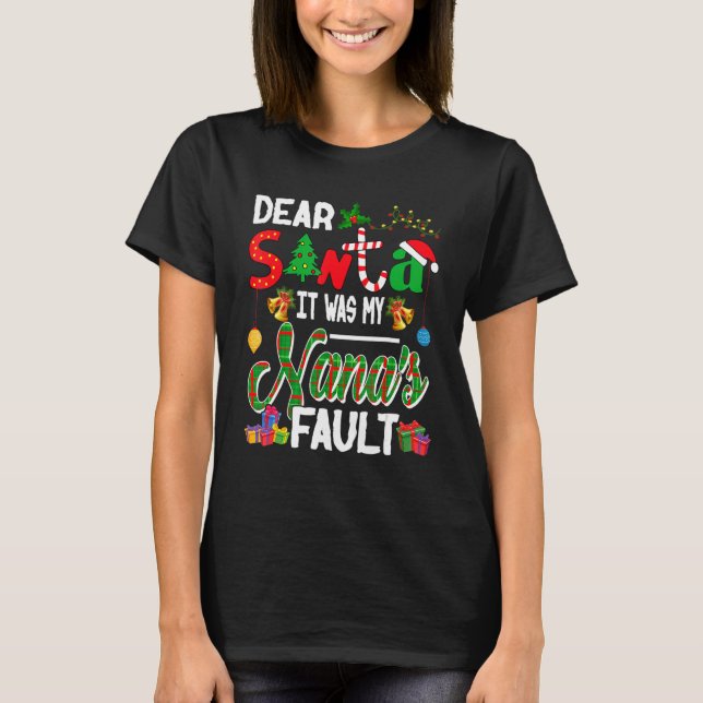 Es war mein Weihnachtsbaum, Karierter Weihnachtsma T-Shirt (Vorderseite)