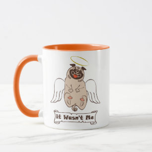 Es war nicht mein Engel Mops lustiges Zitat Kaffee Tasse