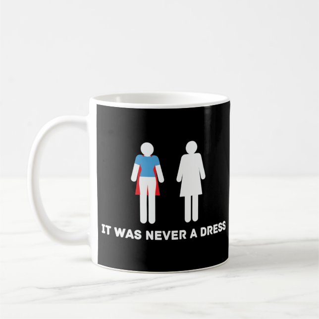 ES WAR NIE EIN DRESS-T - Shirt Kaffeetasse (Links)