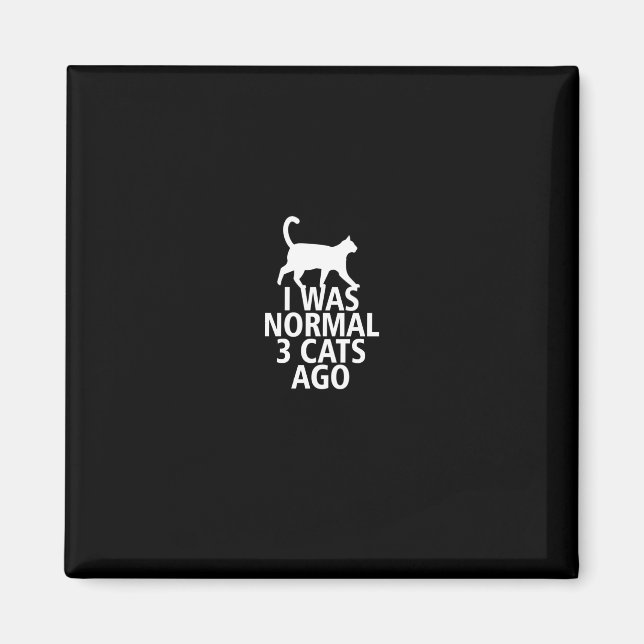 Es war normal vor 3 Katzen Magnet (Vorne)
