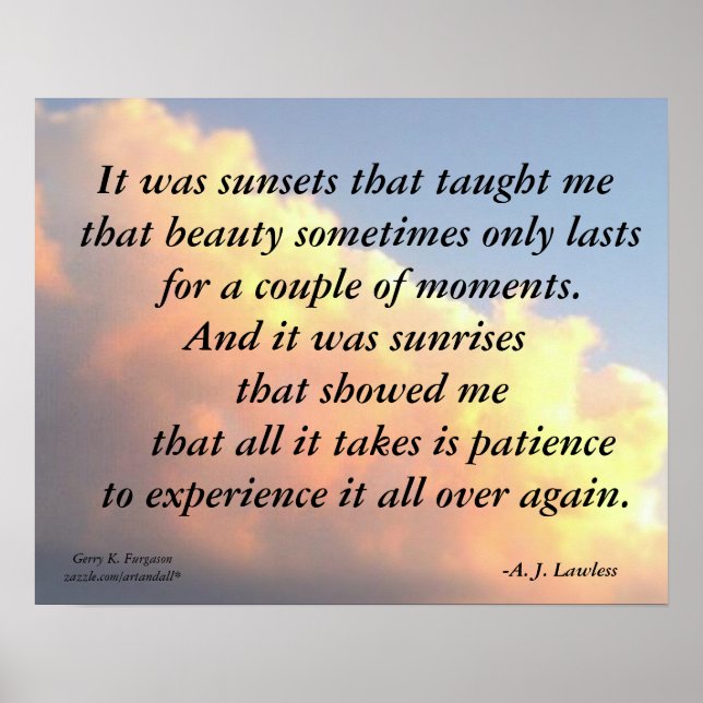 ES WAREN SONNENSÄTZE, DIE NICHT GERECHT WAREN POSTER (Vorne)