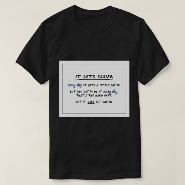 Es wird einfacher Bojack Horseman Art Print T-Shirt (Design vorne)