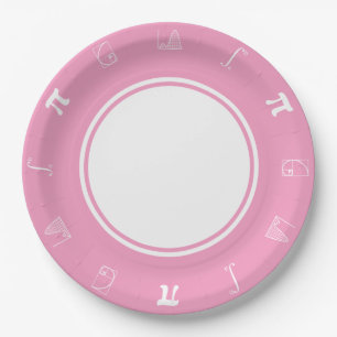 Es wird in der Petal Pink Papierplatte hinzugefügt Pappteller