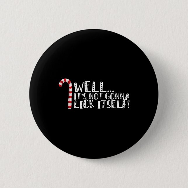 Es wird sich nicht selber klopfen - Weihnachten sc Button (Vorderseite)