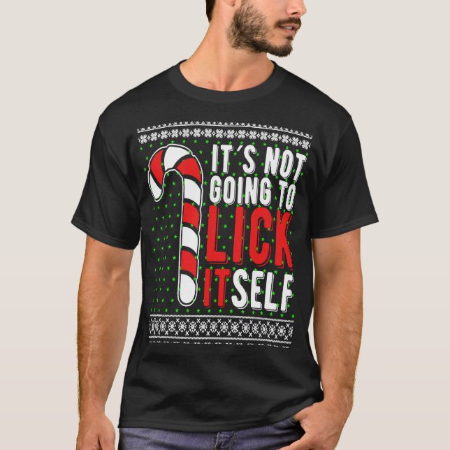 Es wird sich nicht selbst Weihnachtscreme Candy Ca T-Shirt (Vorderseite)