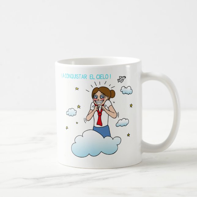 es zerteilt den Himmel zu erobern Kaffeetasse (Rechts)