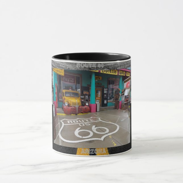ES zerteilt ROUTE 66, ARIONA. SELIGMAN Tasse (Zentrum)