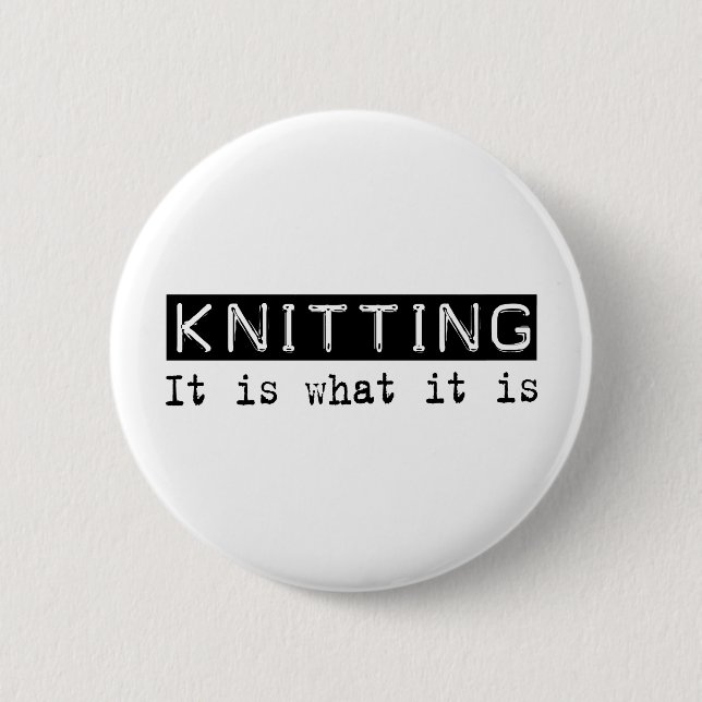 Es zu stricken ist button (Vorderseite)