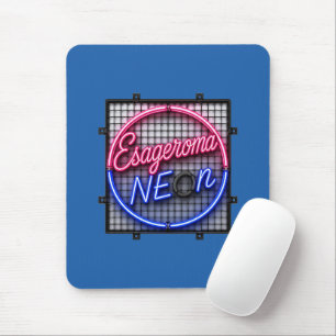 Esageroma Neon - Retro 1980er Synthwave-Design Mousepad