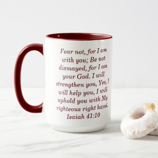 Esaïe 41:10 Écriture Personnalisée Mug café à deux